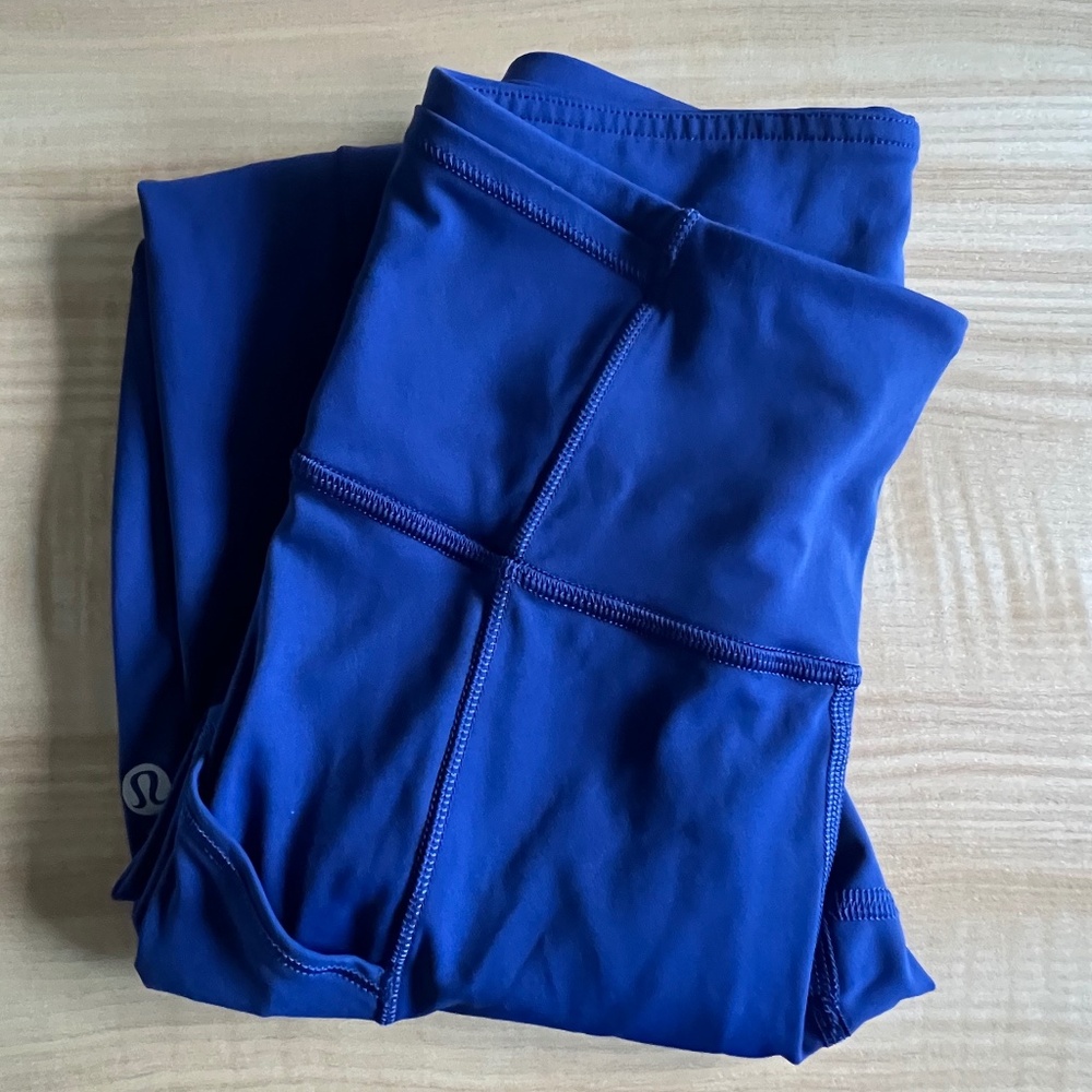 Lululemon Fast & Free 7/8 Tight II *Non-Reflective Nulux 25" Larkspur